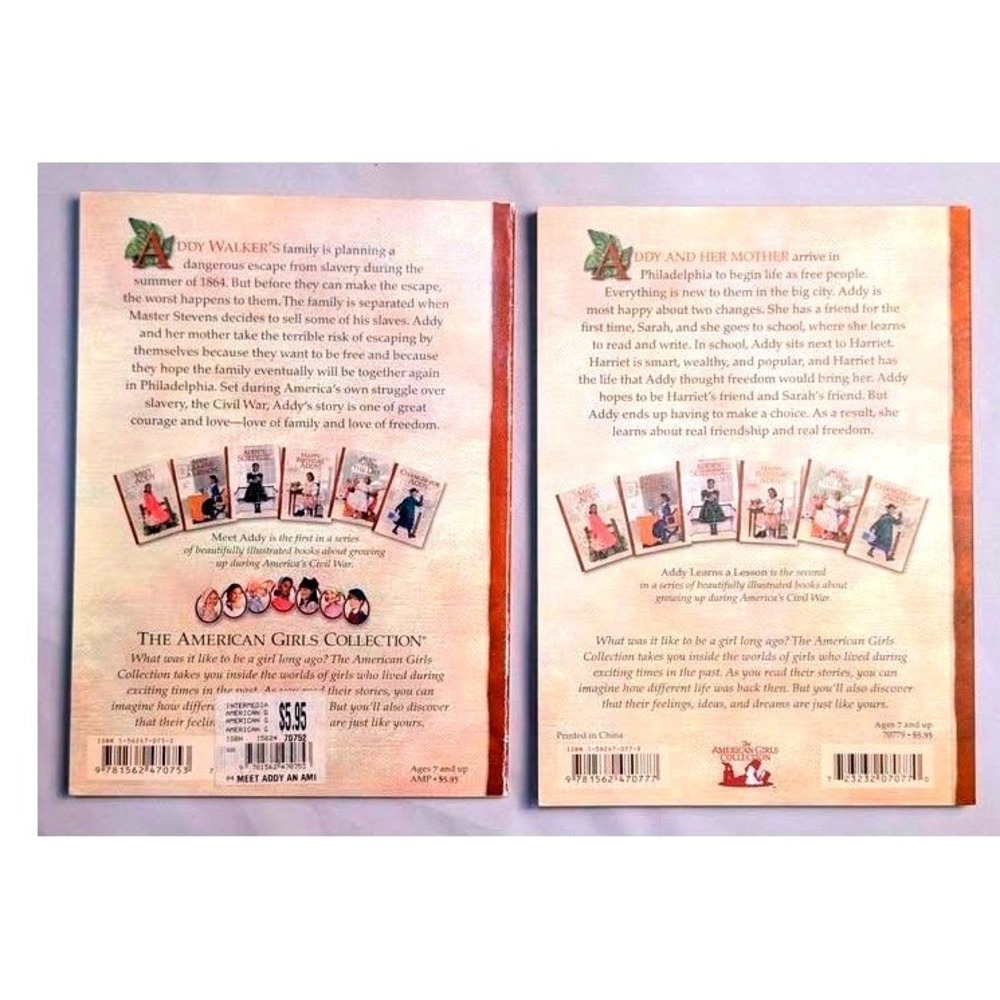 VTG. Paperback ~ The American Girls Collection, Meet Addy & Addy Learns a Lesson - Picture 2 of 10